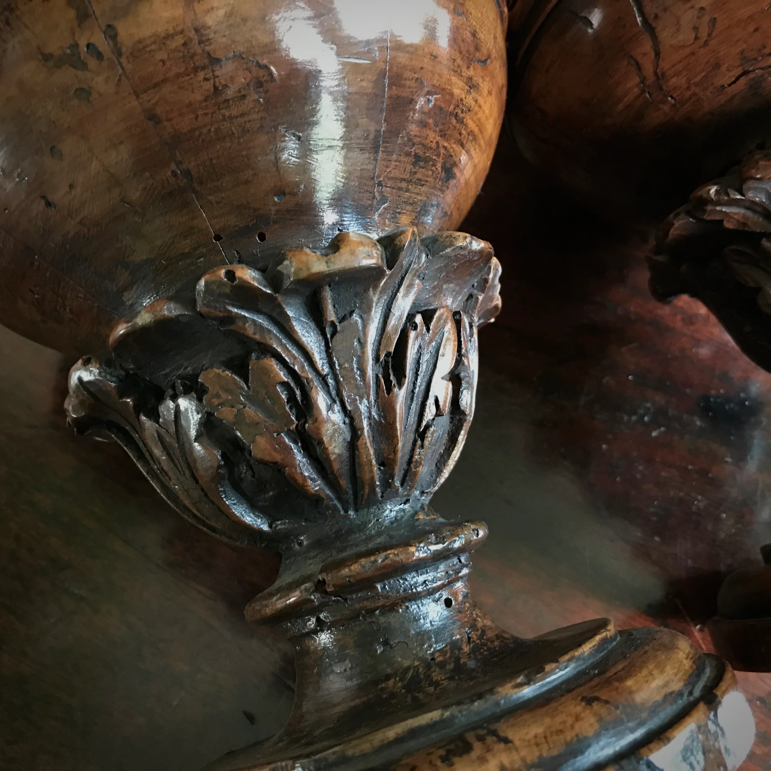 A Pair of Italian Renaissance Turned and Carved Walnut Altar Vases
Lombardy or Emilia c.1570–1600 - Image 8