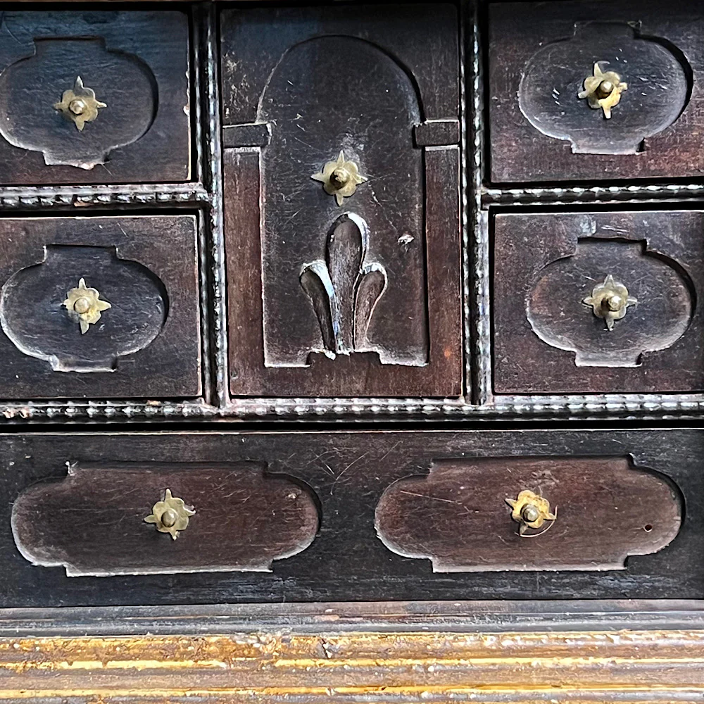 Diminutive Flemish Collectors Table Cabinet c.1680 - Image 12