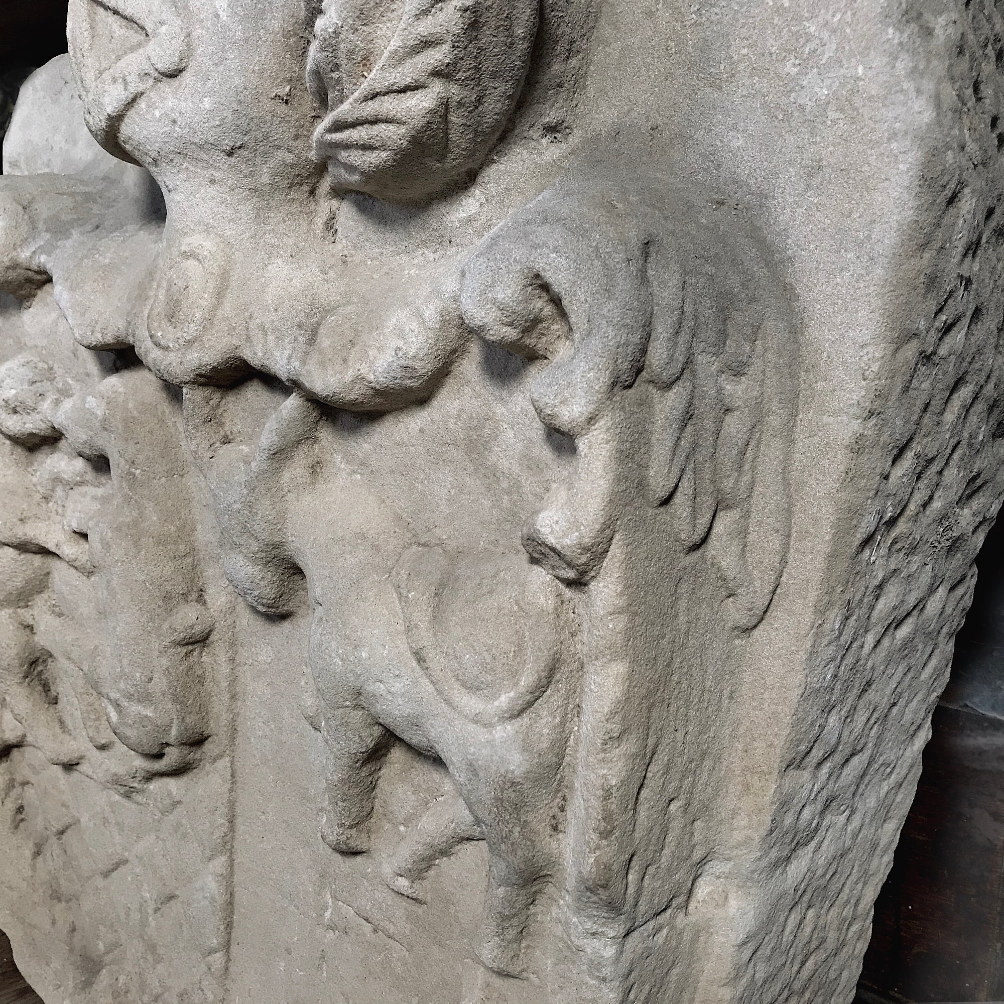 Monumental Spanish Carved Stone Heraldic Shield 16th Century - Image 5